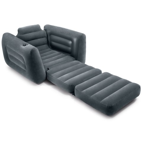 POMPOWANY FOTEL MATERAC LEŻANKA ŁÓŻKO 2W1 INTEX 66551