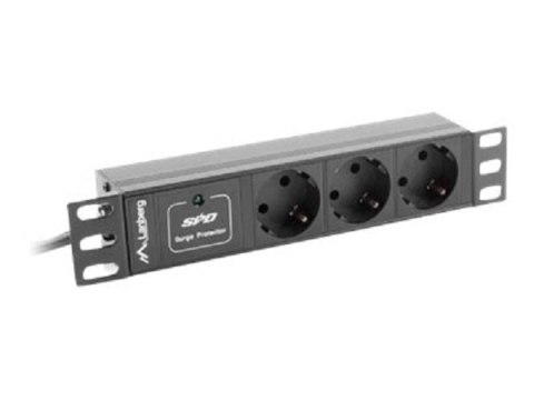 Listwa zasilająca LANBERG PDU-03F-0200-IEC-BK Listwa zasilająca LANBERG PDU-03F-0200-IEC-BK
