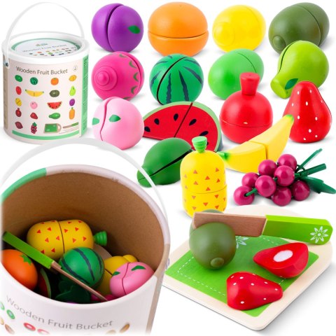 ZABAWKA DREWNIANA OWOCE DO KROJENIA RK-872 RICOKIDS