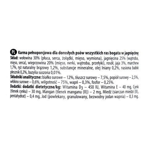 DOLINA NOTECI Premium bogata w jagnięcinę - mokra karma dla psa - 400g DOLINA NOTECI Premium bogata w jagnięcinę - mokra karma dla psa - 400g