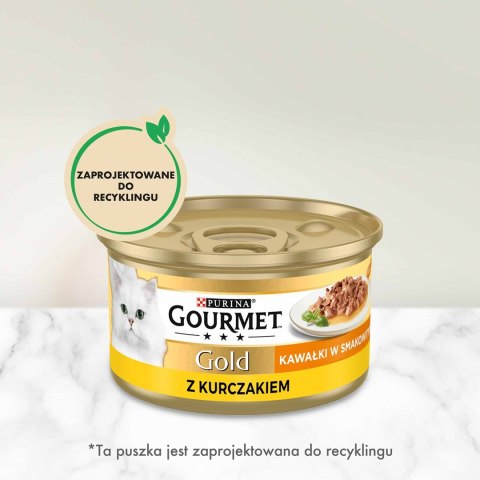 Gourmet Gold Sauce Delights mokra karma dla kota z kurczakiem 85g Gourmet Gold Sauce Delights mokra karma dla kota z kurczakiem 85g