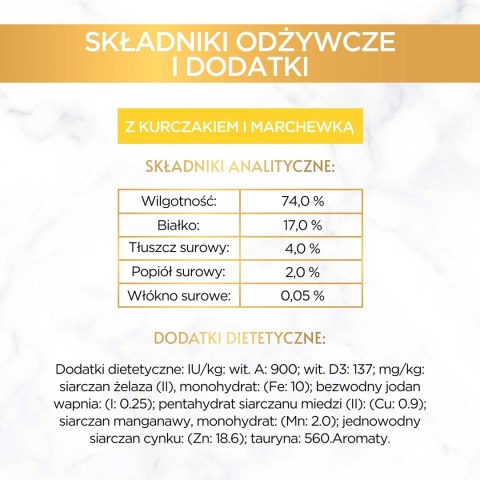 Gourmet Gold Savoury Cake mokra karma dla kota z kurczakiem i marchewką 85g