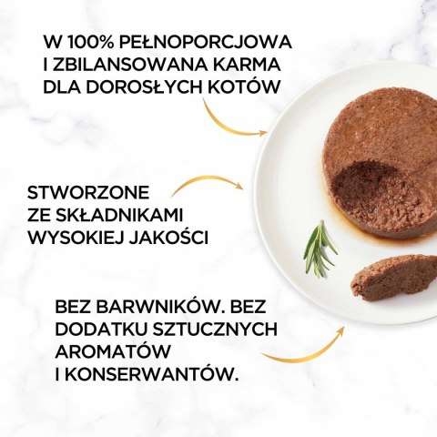 Gourmet Gold mokra karma dla kota mus z wołowiny 85g Gourmet Gold mokra karma dla kota mus z wołowiny 85g