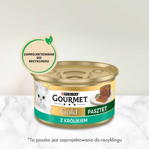 Gourmet Gold mokra karma dla kota z królikiem 85g Gourmet Gold mokra karma dla kota z królikiem 85g