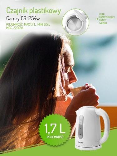 Czajnik plastikowy 1,7 L Czajnik plastikowy 1,7 L