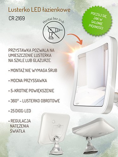 Lusterko LED łazienkowe Lusterko LED łazienkowe