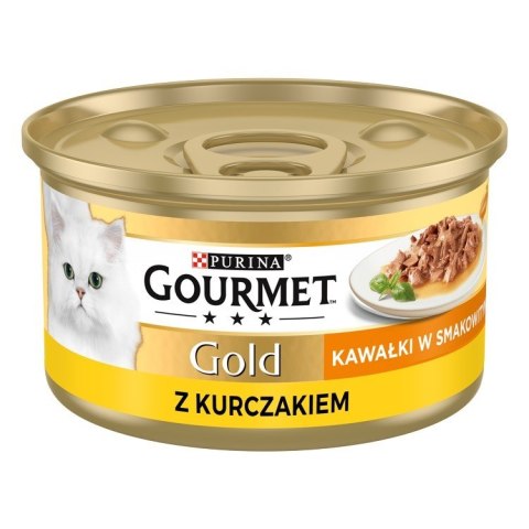 Gourmet Gold Sauce Delights mokra karma dla kota z kurczakiem 85g Gourmet Gold Sauce Delights mokra karma dla kota z kurczakiem 85g