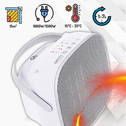 Termowentylator ceramiczny z LED Termowentylator ceramiczny z LED