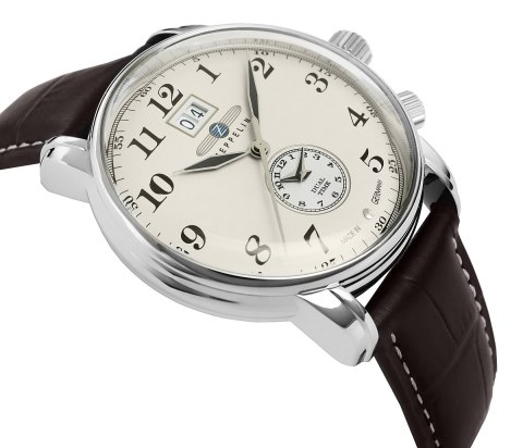 Zegarek Męski Zeppelin LZ127 Graf Zeppelin Dual Time 7644-5 + BOX Zegarek Męski Zeppelin LZ127 Graf Zeppelin Dual Time 7644-5 + BOX