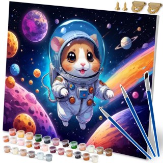 OBRAZ DO MALOWANIA PO NUMERACH 40X50 CM MASSIDO ASTRONAUTA