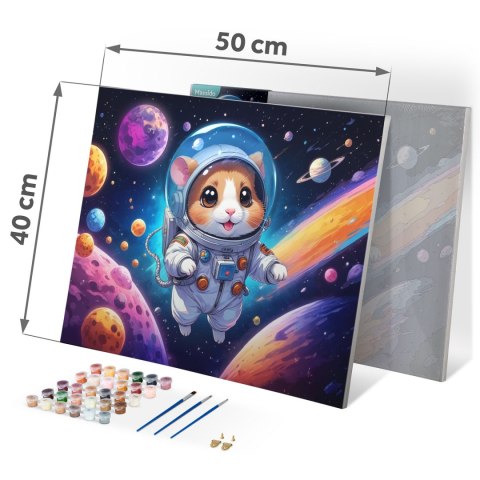OBRAZ DO MALOWANIA PO NUMERACH 40X50 CM MASSIDO ASTRONAUTA