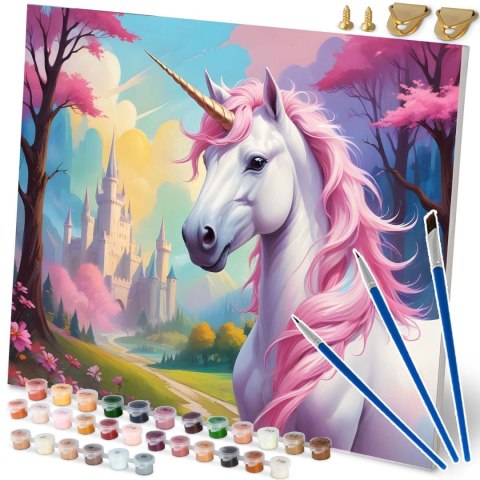 OBRAZ DO MALOWANIA PO NUMERACH 40X50 CM MASSIDO JEDNOROŻEC