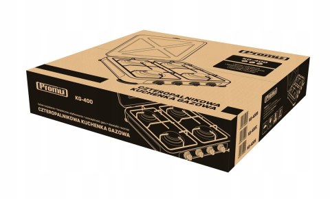 PROMIS KUCHENKA GAZOWA KG400C, 4-PALNIKOWA, CZARNA PROMIS KUCHENKA GAZOWA KG400C, 4-PALNIKOWA, CZARNA