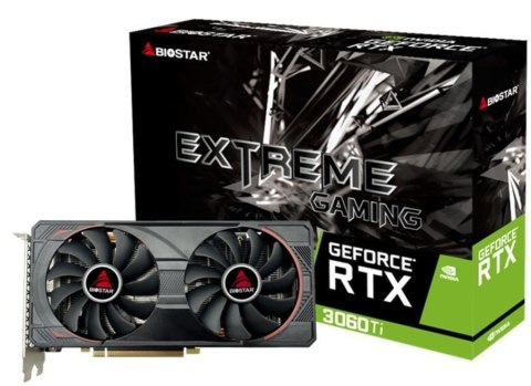 Karta graficzna BIOSTAR GeForce RTX 3060 Ti 8GB Karta graficzna BIOSTAR GeForce RTX 3060 Ti 8GB