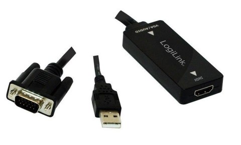 Adapter LOGILINK HDMI - VGA + Audio HDMI (wyjście) - VGA (wejście) + Audio CV0060 Adapter LOGILINK HDMI - VGA + Audio HDMI (wyjście) - VGA (wejście) + Audio CV0060