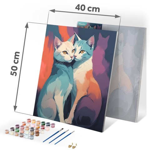 OBRAZ DO MALOWANIA PO NUMERACH 40X50 CM MASSIDO KOTY