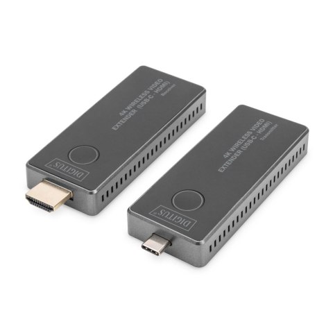 Przedłużacz/Extender DIGITUS USB-C - HDMI bezprzewodowy 30m UHD 4K30Hz audio (zestaw) Przedłużacz/Extender DIGITUS USB-C - HDMI bezprzewodowy 30m UHD 4K30Hz audio (zestaw)