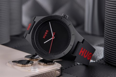 Zegarek Męski Hugo Lit For Him Black 1530343 + BOX Zegarek Męski Hugo Lit For Him Black 1530343 + BOX