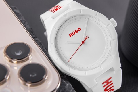 Zegarek Męski Hugo Lit For Him White 1530345 + BOX Zegarek Męski Hugo Lit For Him White 1530345 + BOX