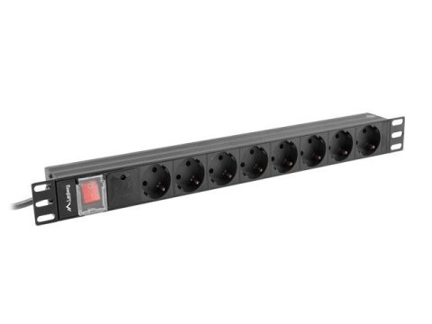 LANBERG LISTWA ZASILAJĄCA RACK PDU 19" (1U, 16A, 8X SHUKO, 2M, CZARNA) PDU-08F-0200-BK LANBERG LISTWA ZASILAJĄCA RACK PDU 19" (1U, 16A, 8X SHUKO, 2M, CZARNA) PDU-08F-0200-BK