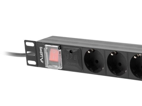 LANBERG LISTWA ZASILAJĄCA RACK PDU 19" (1U, 16A, 8X SHUKO, 2M, CZARNA) PDU-08F-0200-BK LANBERG LISTWA ZASILAJĄCA RACK PDU 19" (1U, 16A, 8X SHUKO, 2M, CZARNA) PDU-08F-0200-BK