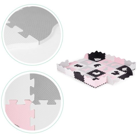 Mata piankowa z płotkiem puzzle suchy basen 36 elementów ECOTOYS Mata piankowa z płotkiem puzzle suchy basen 36 elementów ECOTOYS