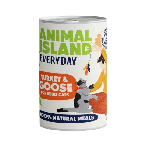ANIMAL ISLAND Indyk i gęś - Karma mokra dla kotów - 400g ANIMAL ISLAND Indyk i gęś - Karma mokra dla kotów - 400g