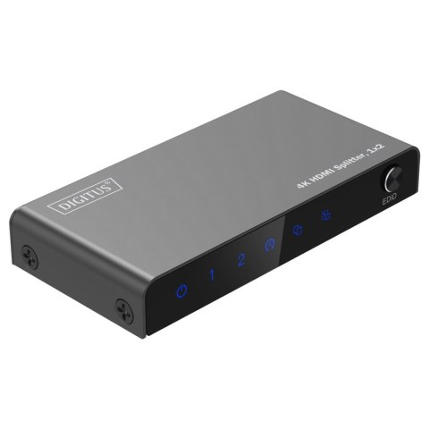 Rozdzielacz/Splitter DIGITUS HDMI 1x2, 4K/60Hz UHD z HDR, 18 Gbps, HDCP 2.2, EDID Rozdzielacz/Splitter DIGITUS HDMI 1x2, 4K/60Hz UHD z HDR, 18 Gbps, HDCP 2.2, EDID