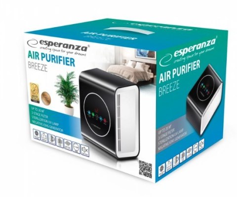 Oczyszczacz wymienny powietrza Esperanza BREEZE EHP001 (10W; kolor czarno-biały) Oczyszczacz wymienny powietrza Esperanza BREEZE EHP001 (10W; kolor czarno-biały)