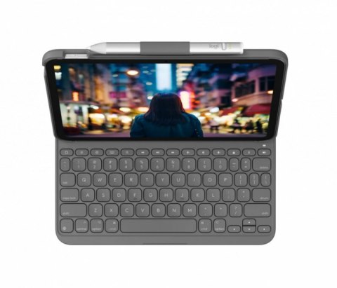 Etui z klawiaturą LOGITECH Etui z klawiaturą Slim Folio do iPada 10-tej generacji UK szare 920-011429 Etui z klawiaturą LOGITECH Etui z klawiaturą Slim Folio do iPada 10-tej generacji UK szare 920-011429