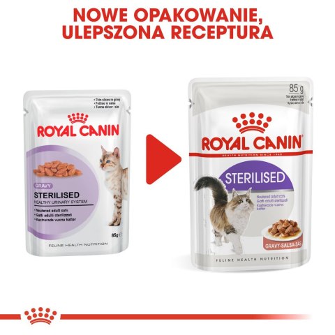 ROYAL CANIN FHN Sterilised w sosie - mokra karma dla kota dorosłego - 12x85g ROYAL CANIN FHN Sterilised w sosie - mokra karma dla kota dorosłego - 12x85g