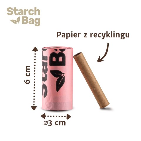 STARCH BAG - bioworki na odchody - 1 x 15 szt. STARCH BAG - bioworki na odchody - 1 x 15 szt.
