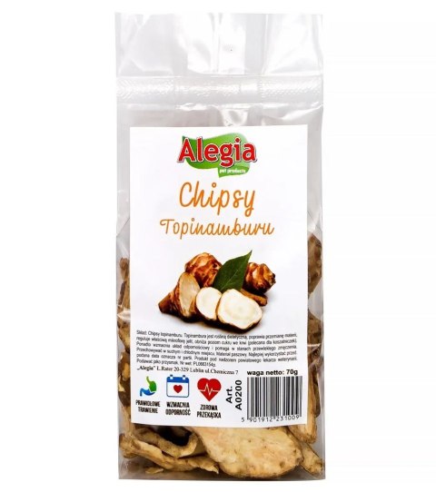 ALEGIA przysmak Chipsy Topinamburu 70g ALEGIA przysmak Chipsy Topinamburu 70g