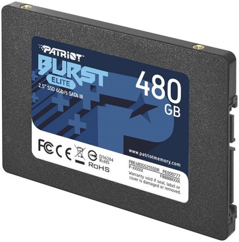 Dysk SSD PATRIOT Burst Elite 480 GB Burst Elite (2.5″ /480 GB /SATA III (6 Gb/s) /450MB/s /320MB/s) Dysk SSD PATRIOT Burst Elite 480 GB Burst Elite (2.5″ /480 GB /SATA III (6 Gb/s) /450MB/s /320MB/s)