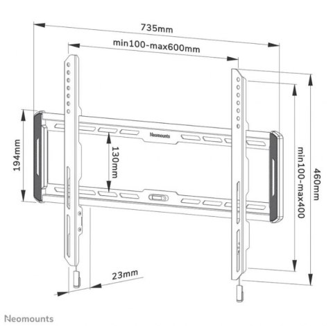 Uchwyt do TV NEOMOUNTS BY NEWSTAR WL30-550BL16 (nośność 70kg 40 - 75 cali) Uchwyt do TV NEOMOUNTS BY NEWSTAR WL30-550BL16 (nośność 70kg 40 - 75 cali)