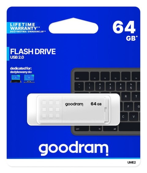 Pendrive (Pamięć USB) GOODRAM (64 GB /USB 2.0 /Biały ) Pendrive (Pamięć USB) GOODRAM (64 GB /USB 2.0 /Biały )