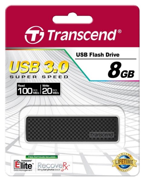 Pendrive (Pamięć USB) TRANSCEND (8 GB /USB 3.0 /Czarno-szary ) Pendrive (Pamięć USB) TRANSCEND (8 GB /USB 3.0 /Czarno-szary )