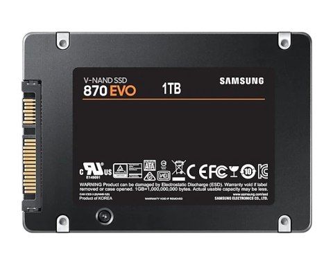 Dysk SSD SAMSUNG MZ-77E1T0B/EU 870 Evo (2.5″ /1 TB /SATA III (6 Gb/s) /560MB/s /530MB/s) Dysk SSD SAMSUNG MZ-77E1T0B/EU 870 Evo (2.5″ /1 TB /SATA III (6 Gb/s) /560MB/s /530MB/s)