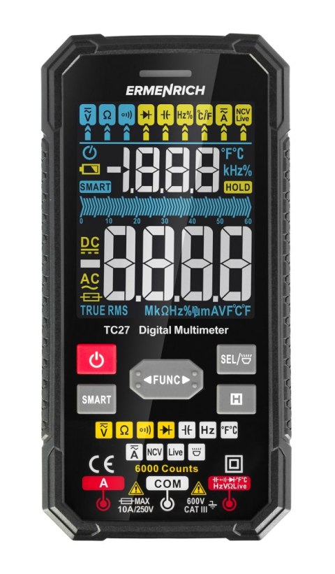 Uniwersalny miernik cyfrowy Ermenrich Zing TC27