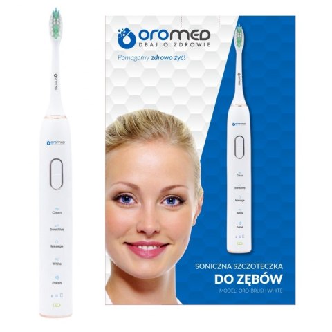 Szczoteczka elektryczna OROMED SZC_ORO-BRUSH WHITE Szczoteczka elektryczna OROMED SZC_ORO-BRUSH WHITE