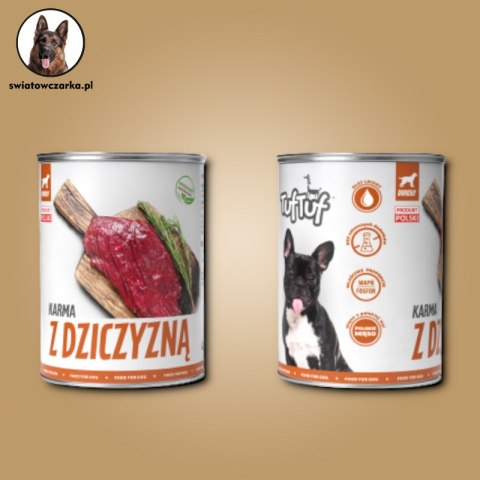 BULT TufTuf Mokra karma dla psa z dziczyzną 400g BULT TufTuf Mokra karma dla psa z dziczyzną 400g