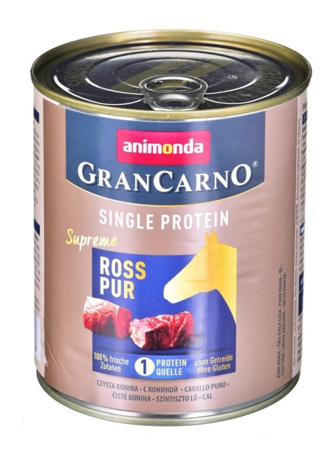ANIMONDA GranCarno Single Protein: konina - mokra karma dla psa - 800g ANIMONDA GranCarno Single Protein: konina - mokra karma dla psa - 800g