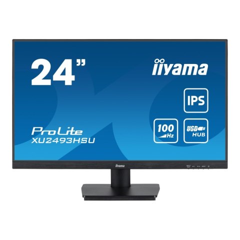 Monitor iiyama 23,8" ProLite XU2493HSU-B6 IPS FHD 100Hz HDMI DP HUB głośniki Monitor iiyama 23,8" ProLite XU2493HSU-B6 IPS FHD 100Hz HDMI DP HUB głośniki
