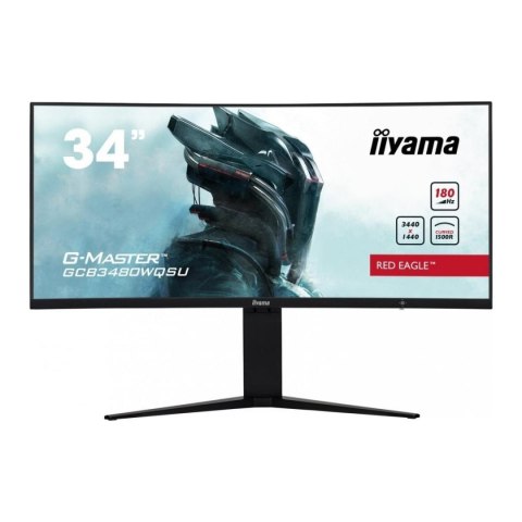 Monitor iiyama 34" G-Master GCB3480WQSU-B1 Red Eagle VA 2xHDMI 2xDP głośniki Monitor iiyama 34" G-Master GCB3480WQSU-B1 Red Eagle VA 2xHDMI 2xDP głośniki