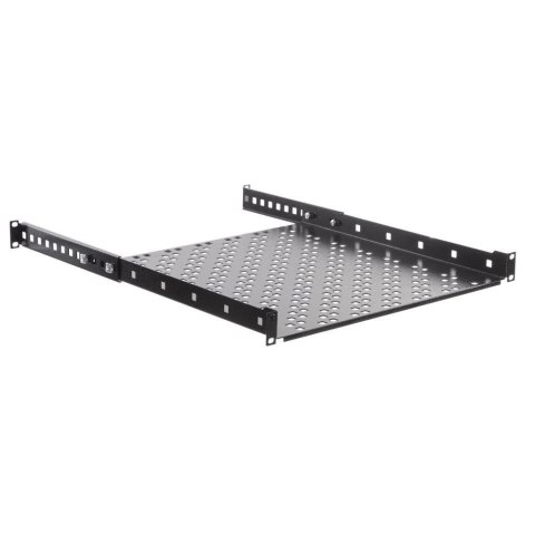 Półka 19'' 1U 450mm, Netrack, mocowanie 4xRACK, czarna Półka 19'' 1U 450mm, Netrack, mocowanie 4xRACK, czarna
