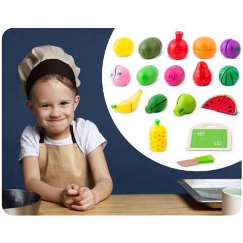 ZABAWKA DREWNIANA OWOCE DO KROJENIA RK-872 RICOKIDS