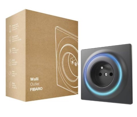 FIBARO FGWOE-011-8 Inteligentne gniazdko Walli Outlet antracyt FIBARO FGWOE-011-8 Inteligentne gniazdko Walli Outlet antracyt