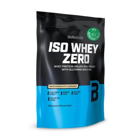 BioTech Iso Whey Zero 500 g Izolat Białko Bez Laktozy WPI Biała czekolada