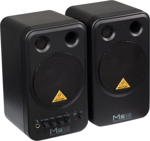 Behringer MS16 głośnik 2-drożny Czarny Przewodowa 16 W Behringer MS16 głośnik 2-drożny Czarny Przewodowa 16 W