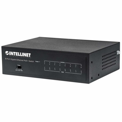 INTELLINET GIGABIT SWITCH 8X 10/100/1000 RJ45 POE+ INTELLINET GIGABIT SWITCH 8X 10/100/1000 RJ45 POE+